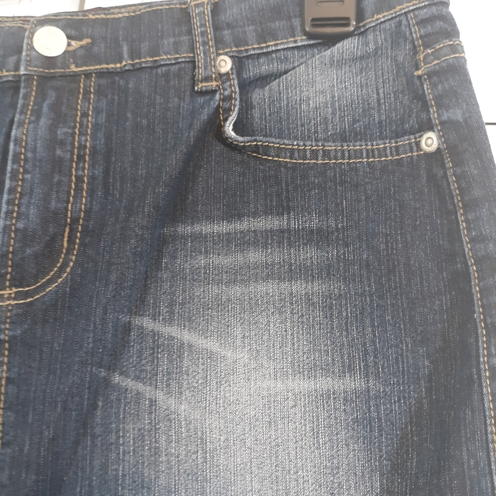 Vigoss distressed jean skirt denim sz 9 *C7 - Picture 4 of 4